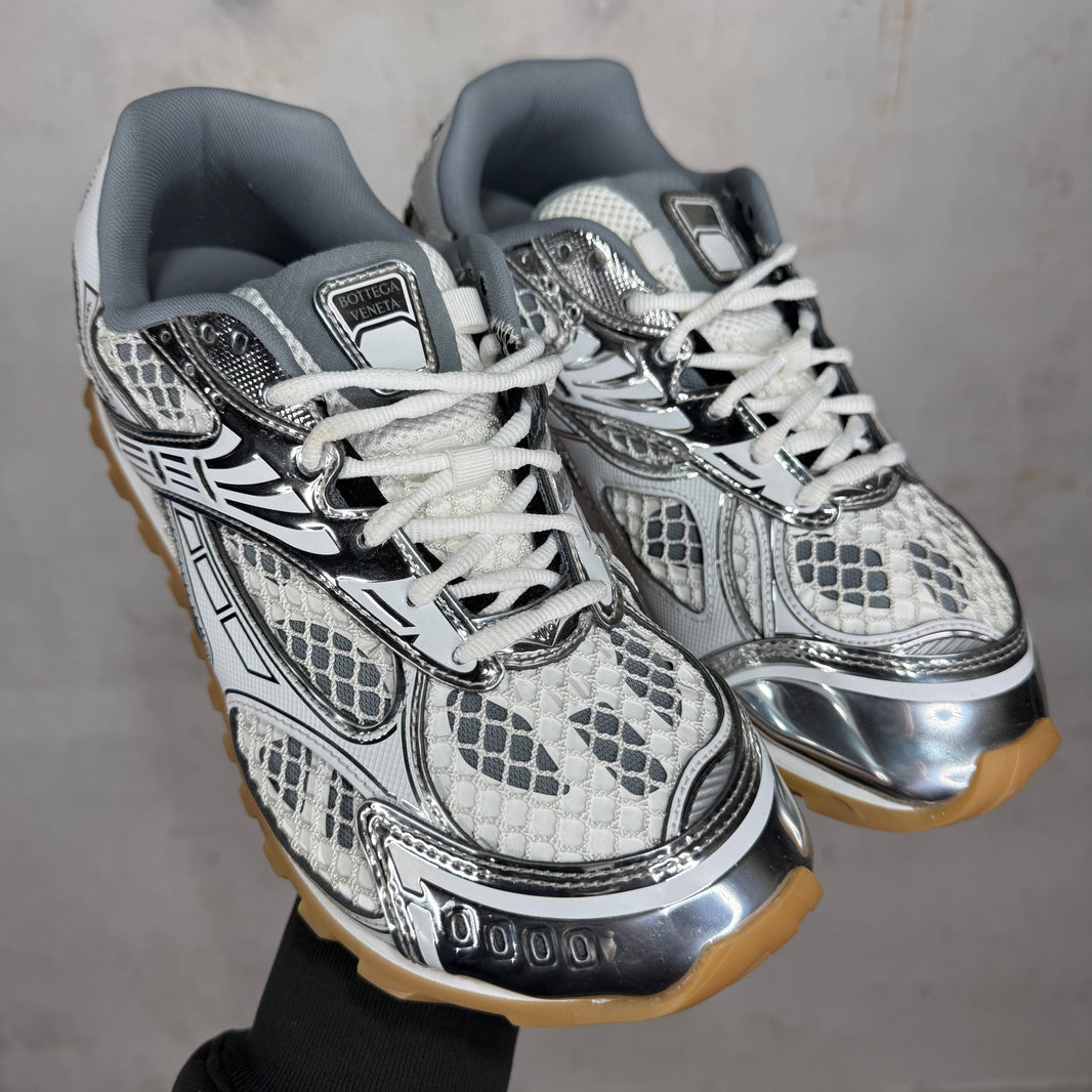 Bottega Veneta White/Silver Orbit Sneaker