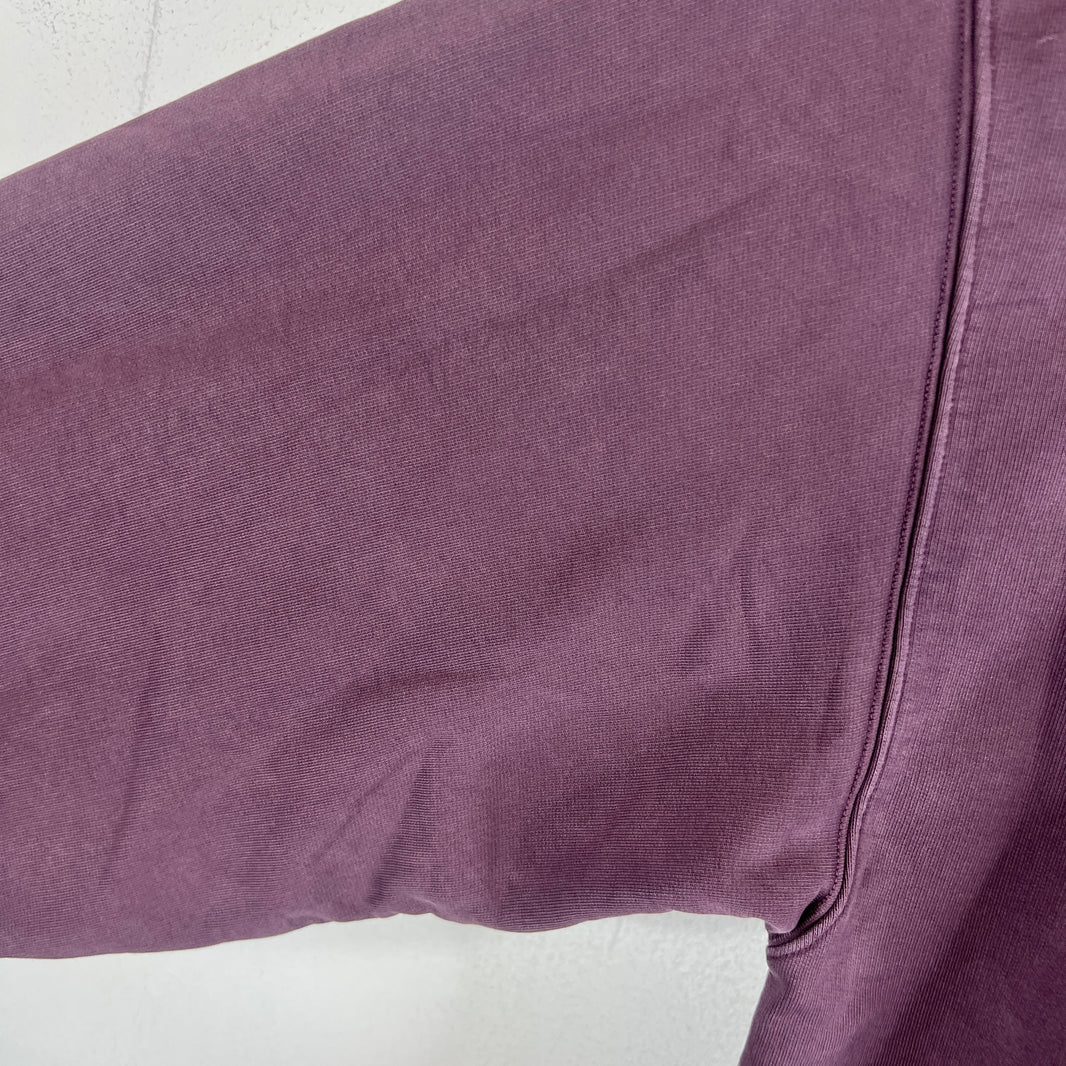 Balenciaga Wardrobe Purple Washed Small Logo Crewneck