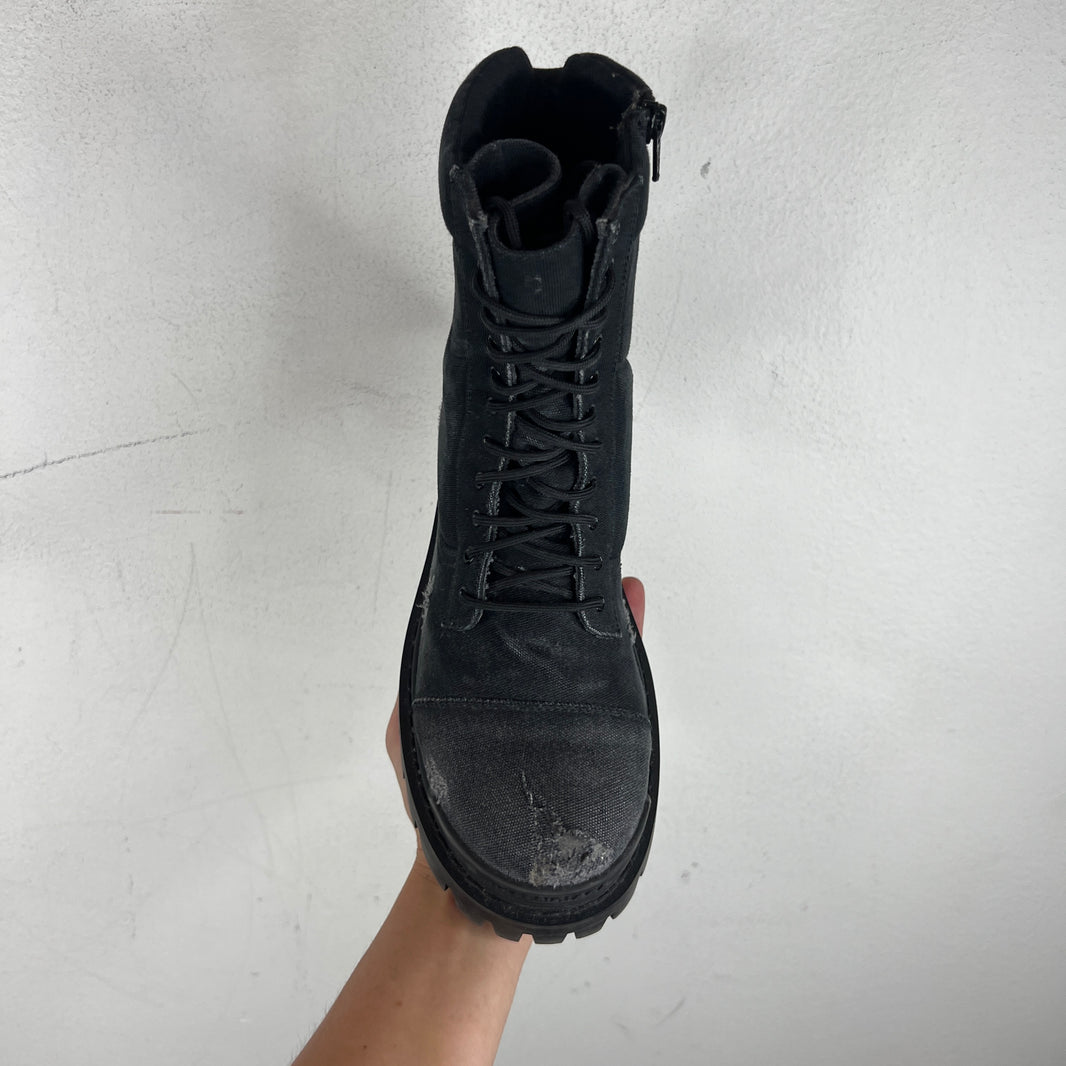 Balenciaga Canvas Strike Boots