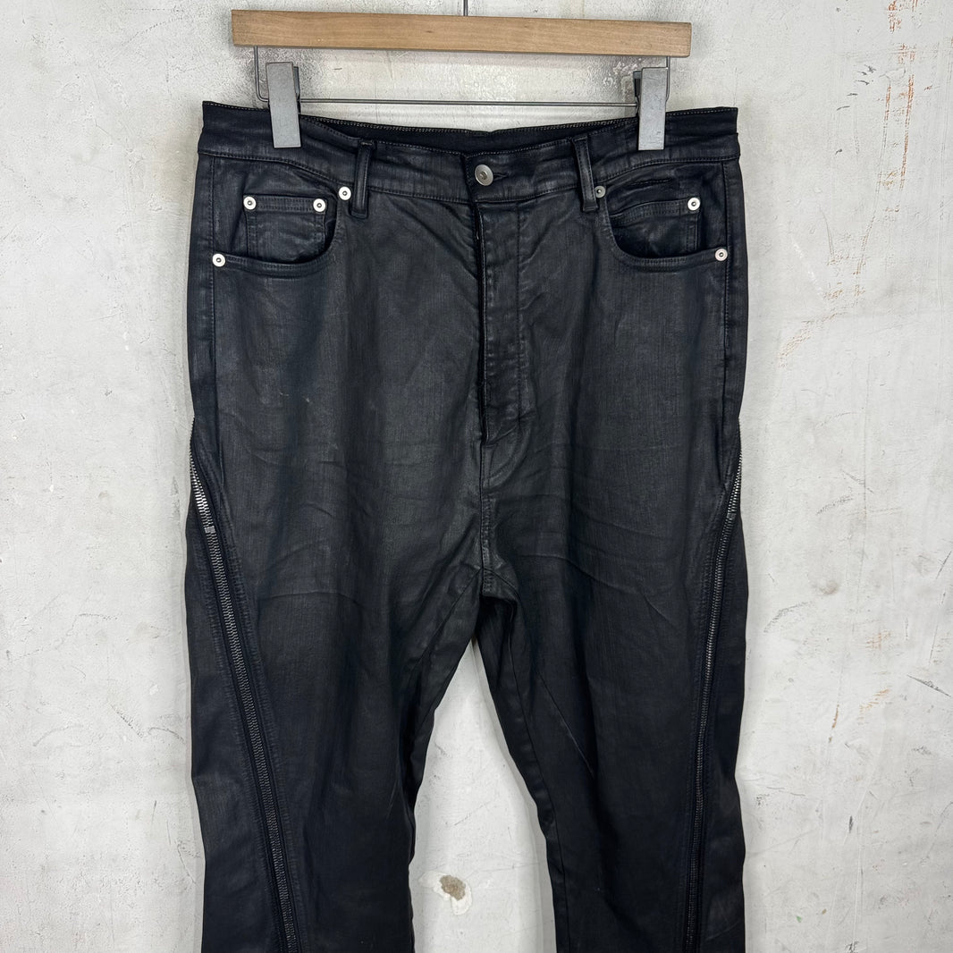 DRKSHDW Waxed Bolan Banana Jeans