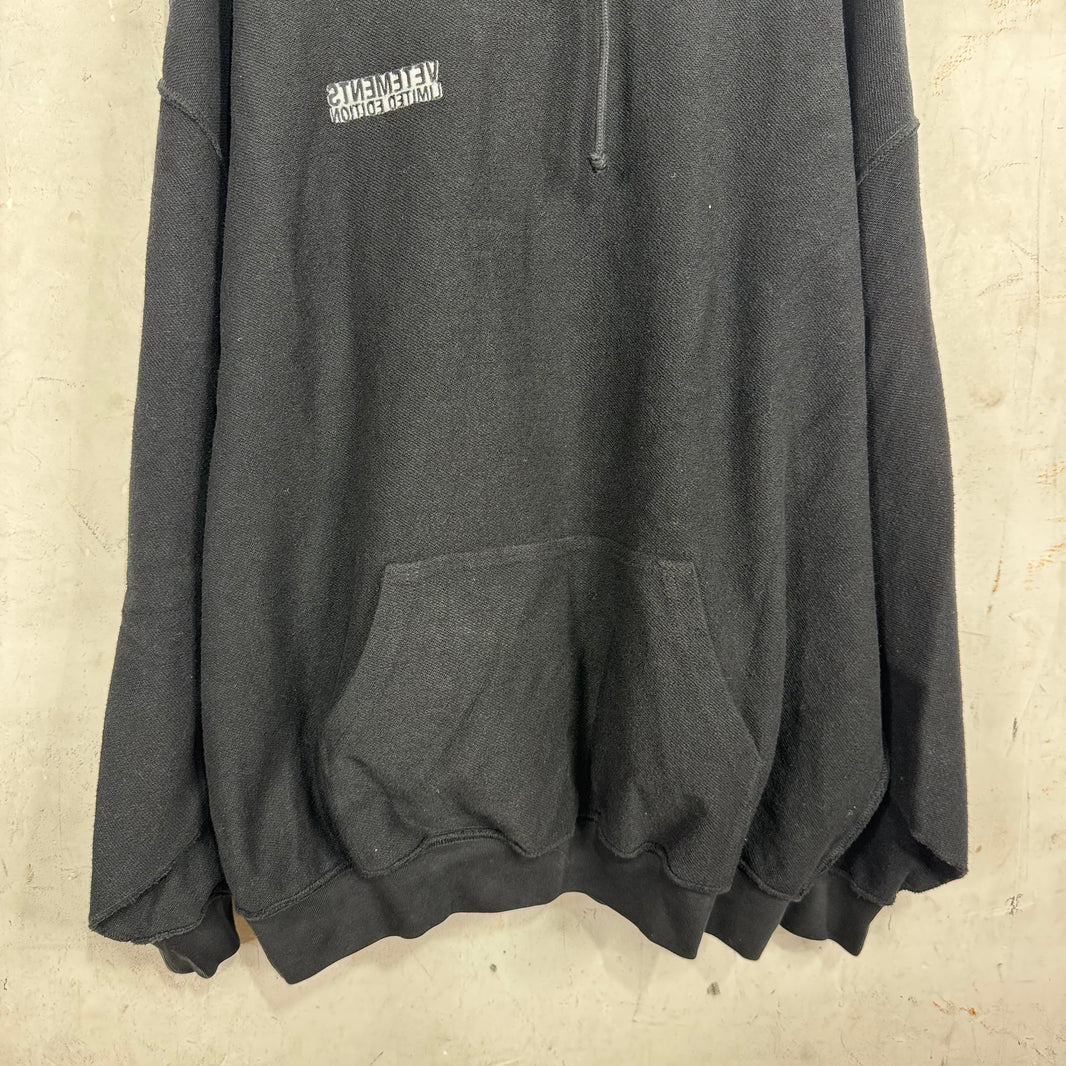 Vetements Inside Out Logo Hoodie