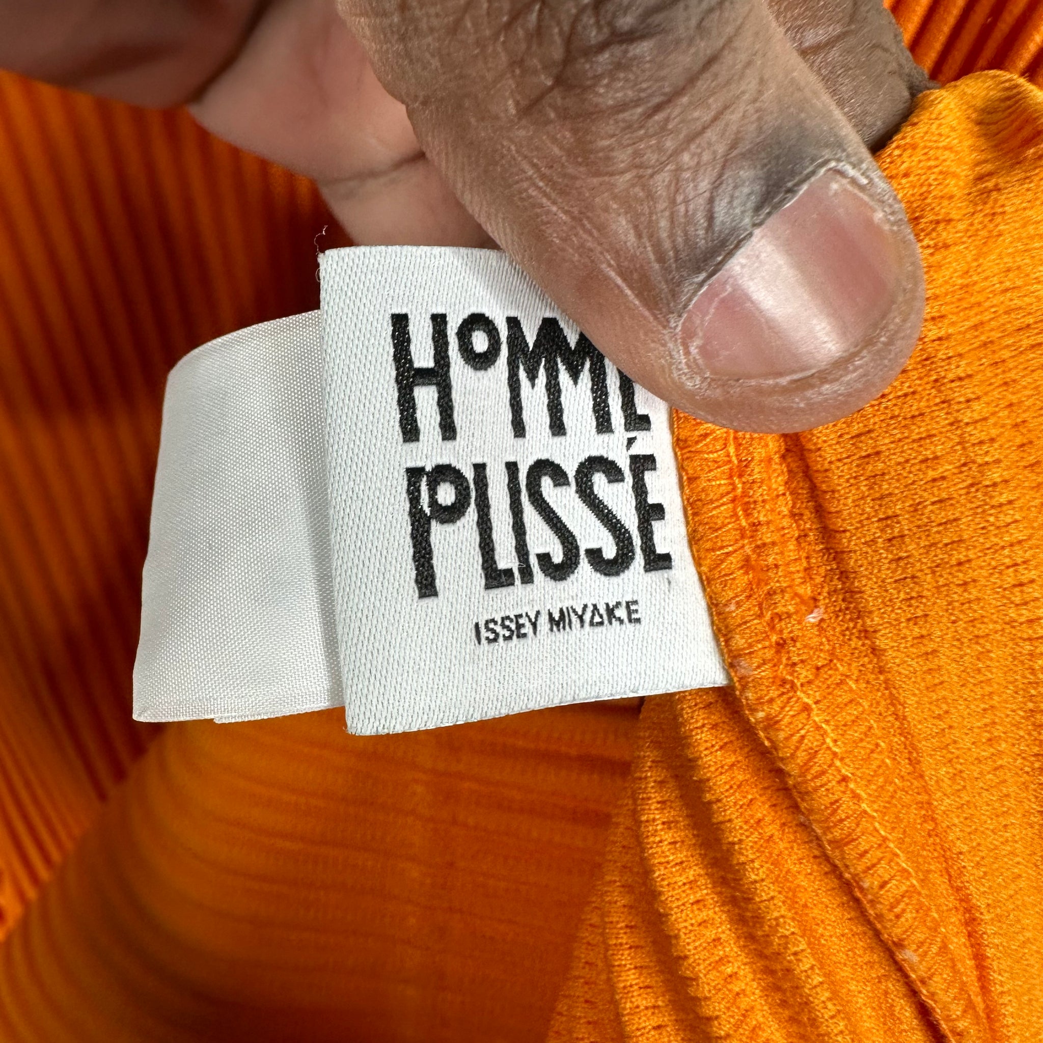 Issey Miyake Tangerine Pleated L/S Crewneck