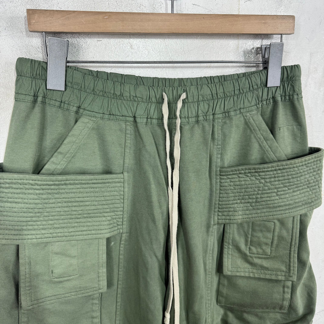 Rick Owens DRKSHDW Olive Creatch Sweatpants