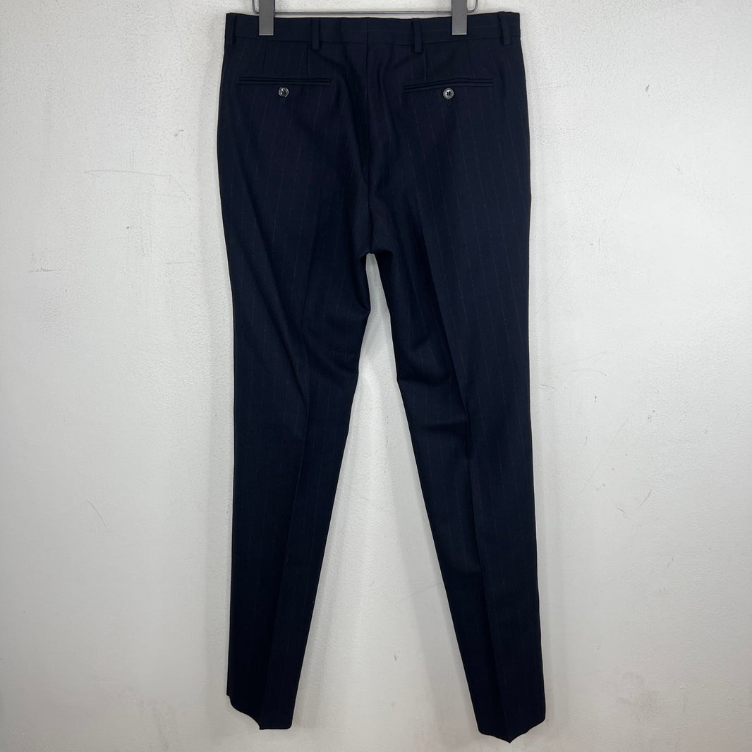 Dries Van Noten Striped Navy Suit Set