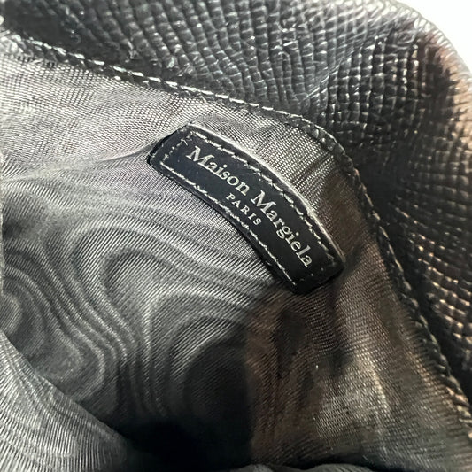 Margiela Pebbled Leather Flat Side Bag