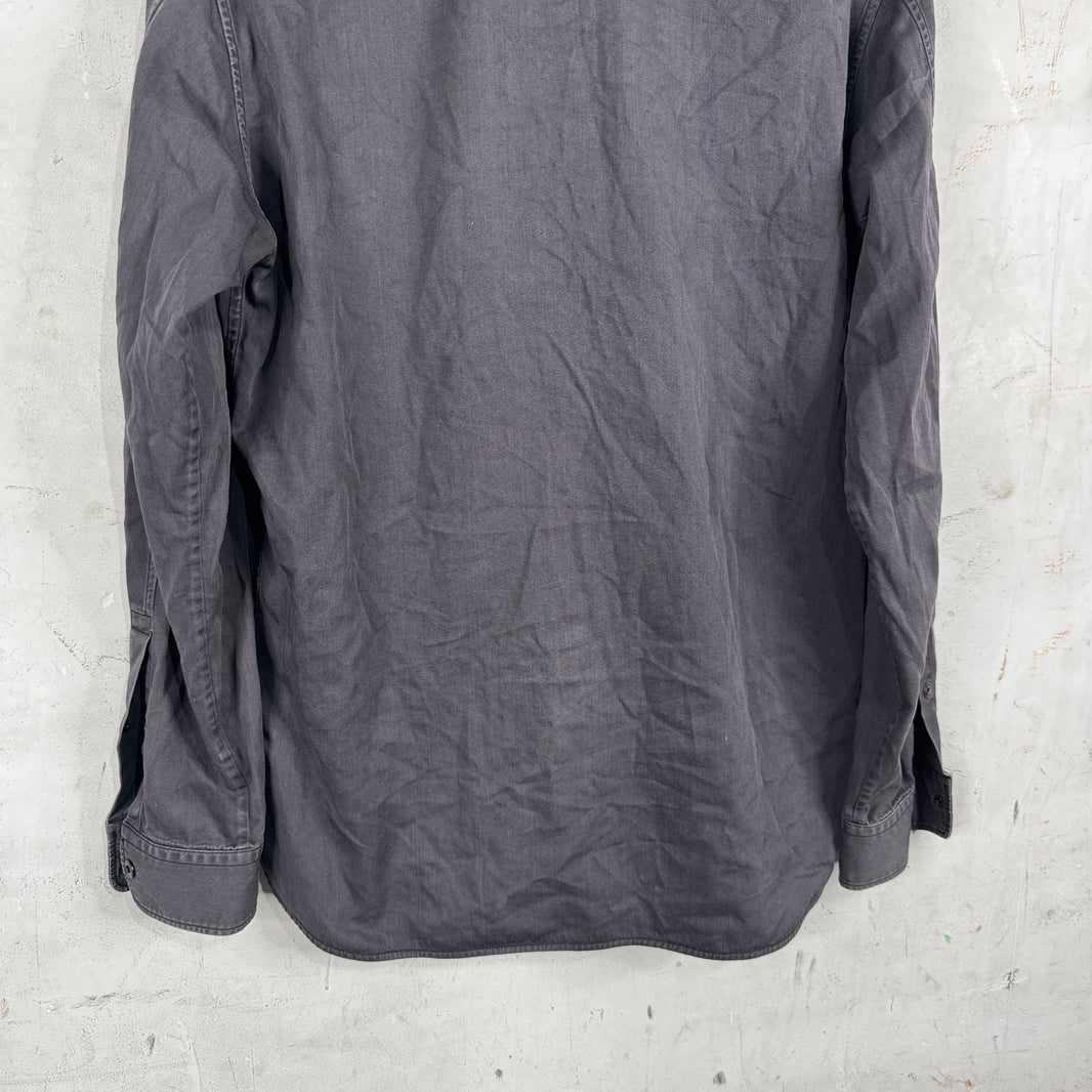 Margiela Faded Chore Snapped Button Shirt