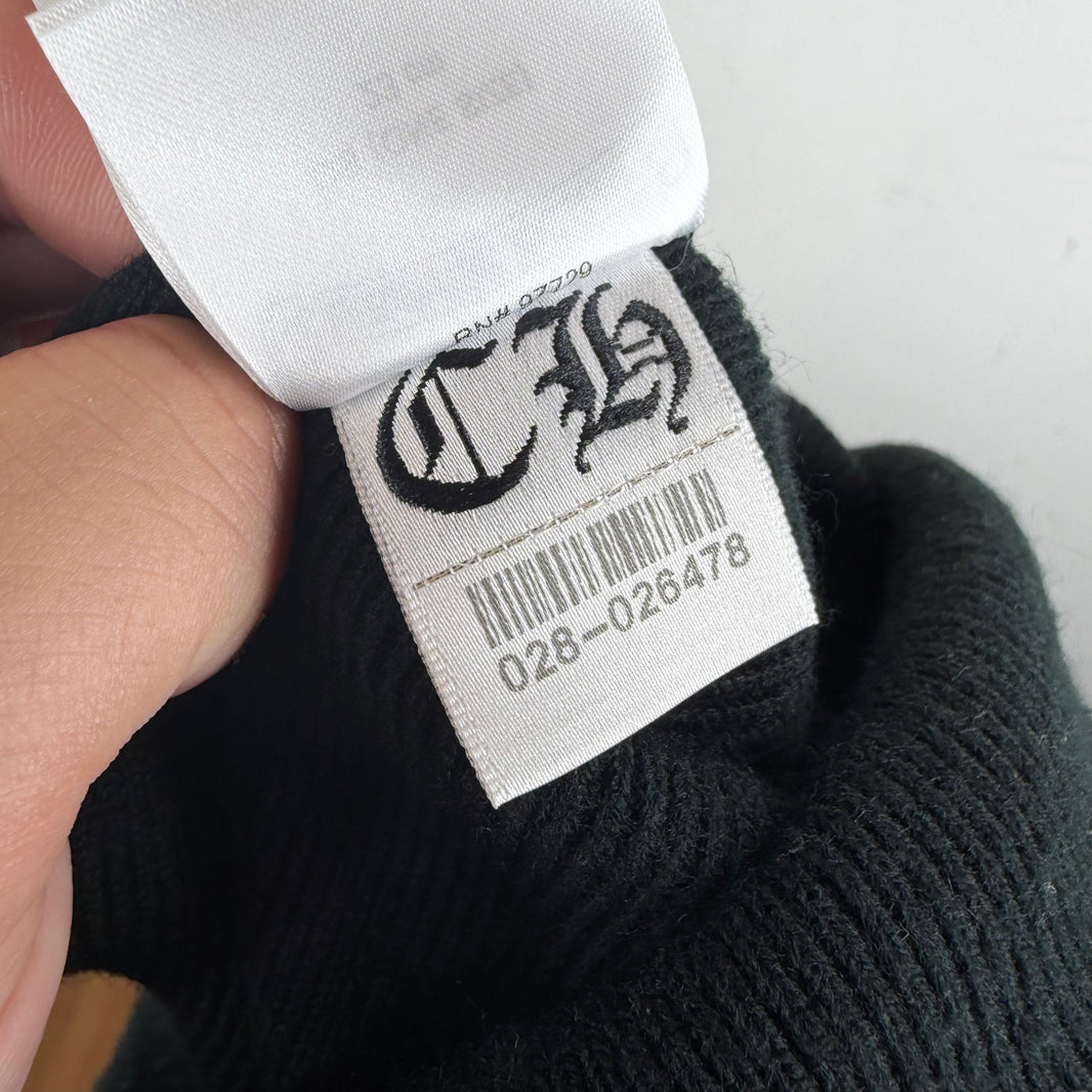 Chrome Hearts Black Chomper Beanie