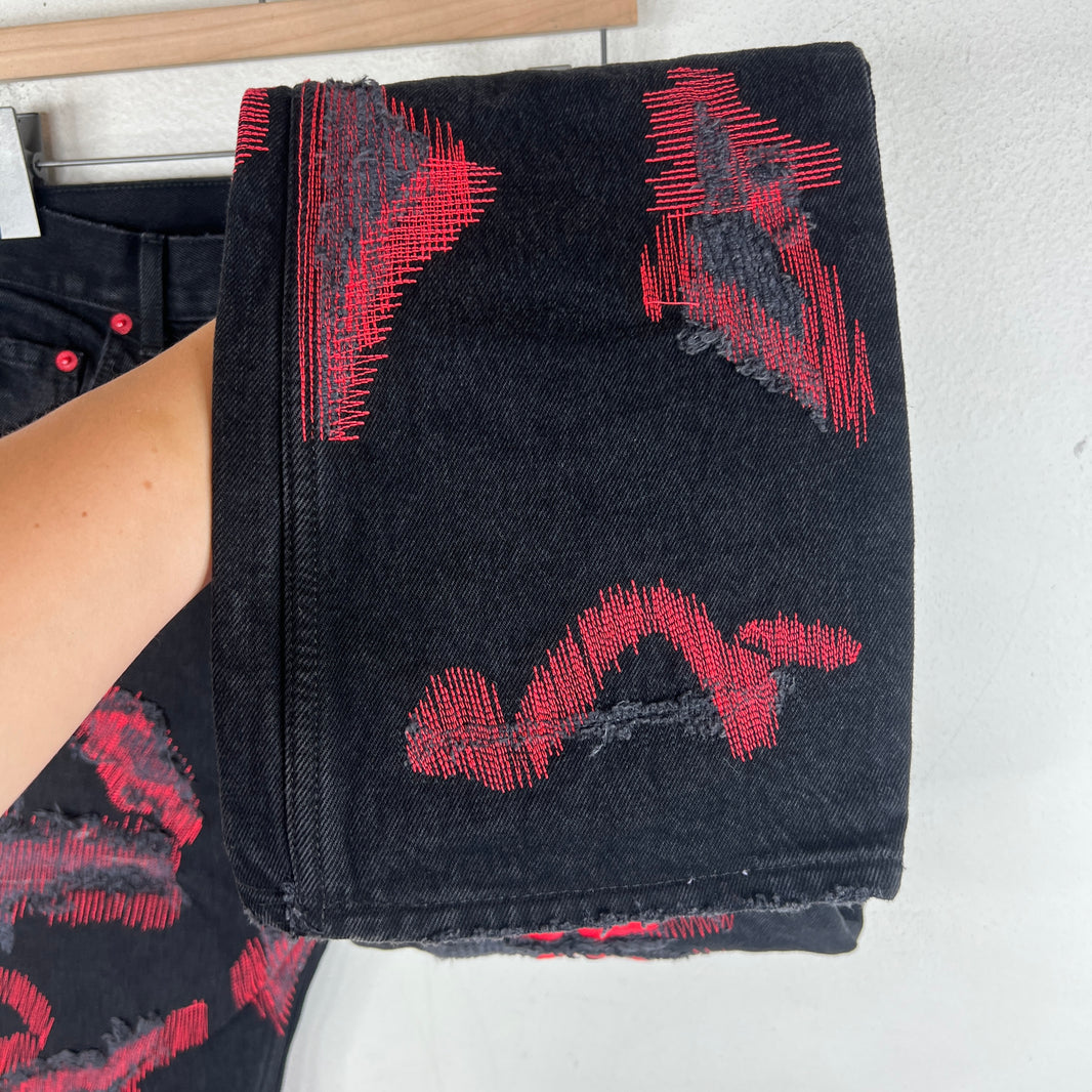 Endless Denim Red Logo Denim Jeans