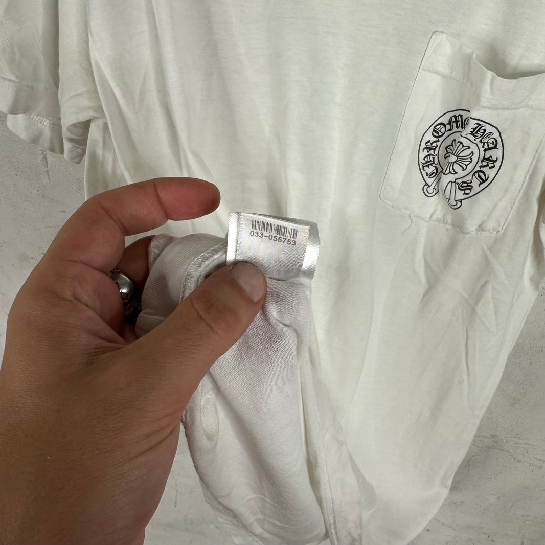 Chrome Hearts White Smoked Horseshoe T-Shirt
