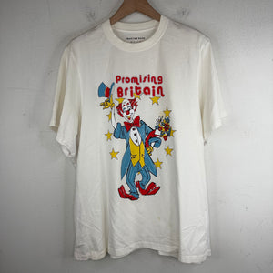 Martine Rose White Promising Britain Clown T-Shirt