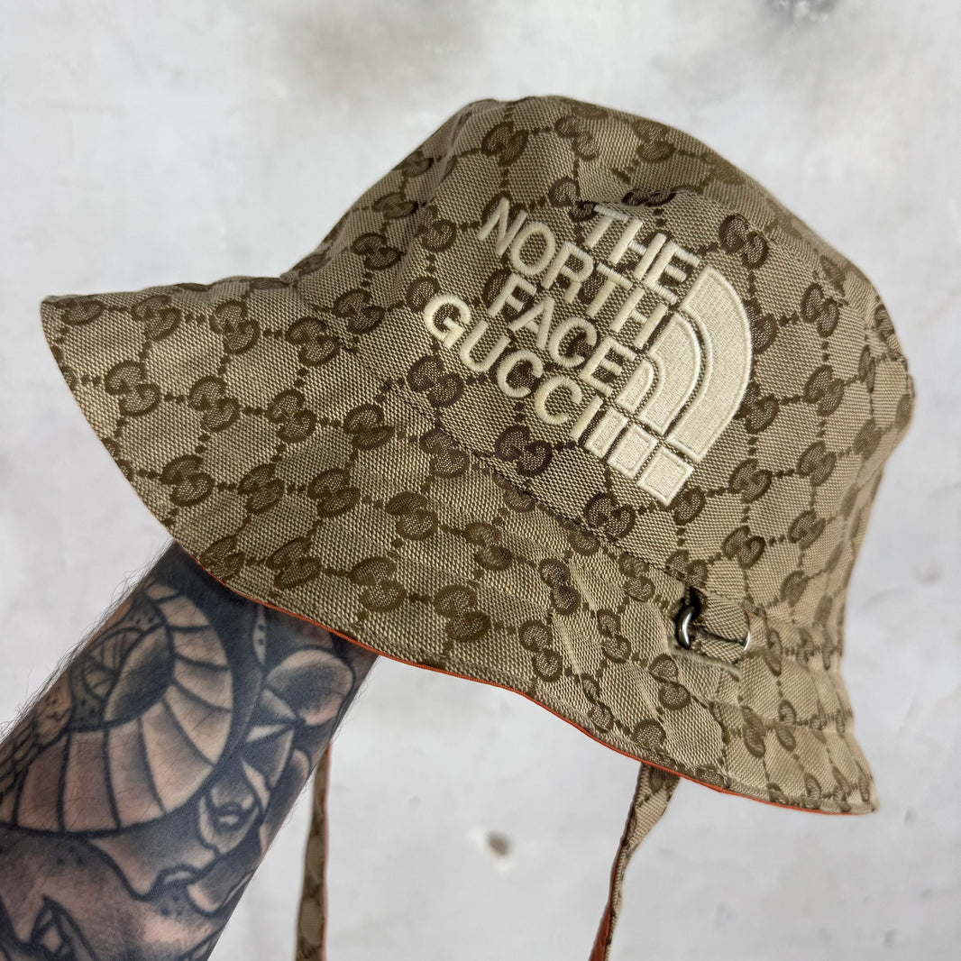 Gucci x TNF Monogram Safari Bucket Hat
