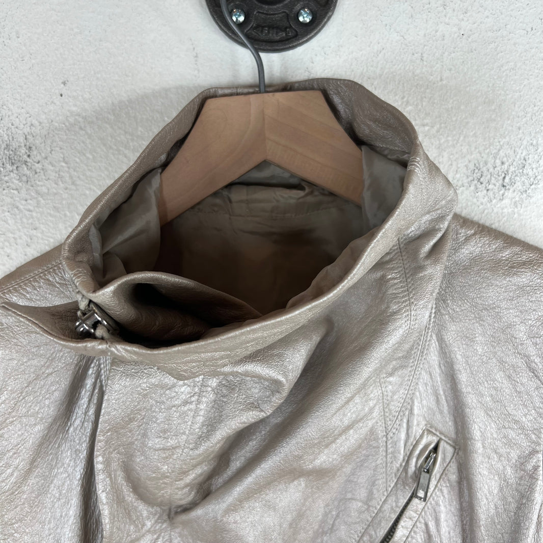 Rick Owens Silver Leather Vest