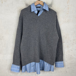 Balenciaga Layered Shirt Sweater