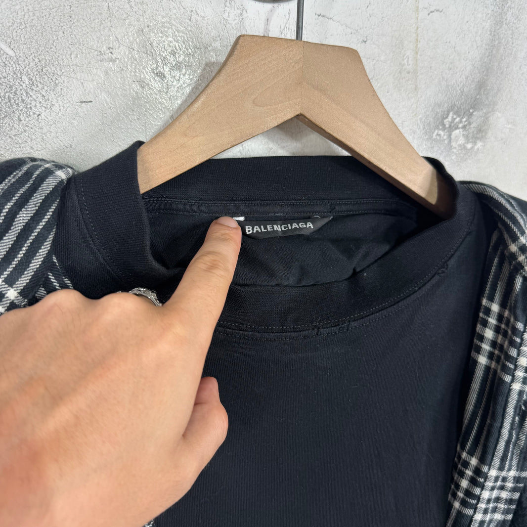 Balenciaga Trompe Flannel Shirt