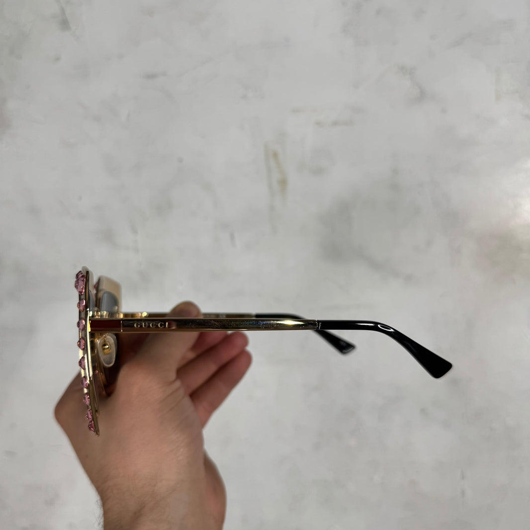 Gucci GG0115S Crystal Sunglasses