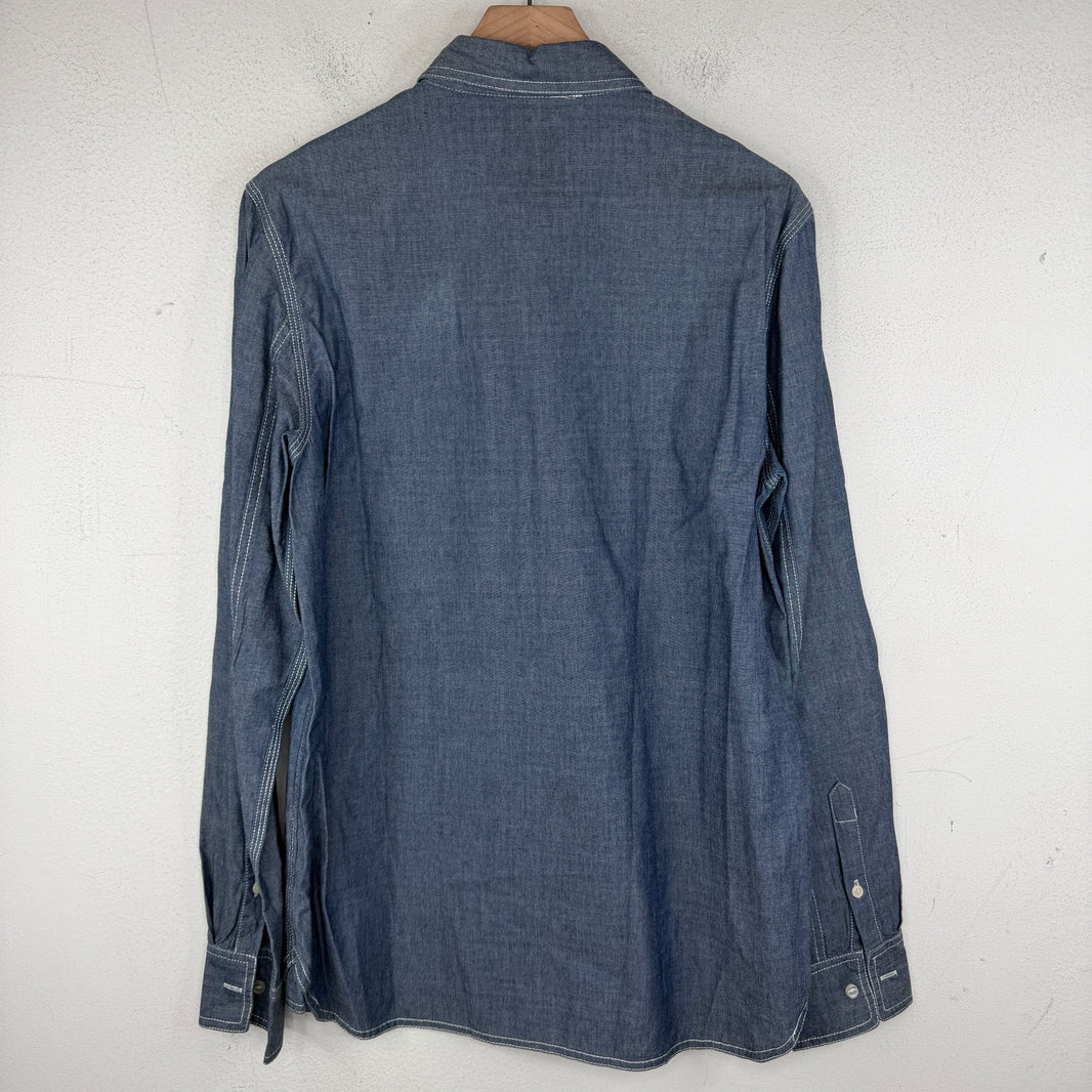 Stussy Dickies Blue Chainstitch Button Up Shirt