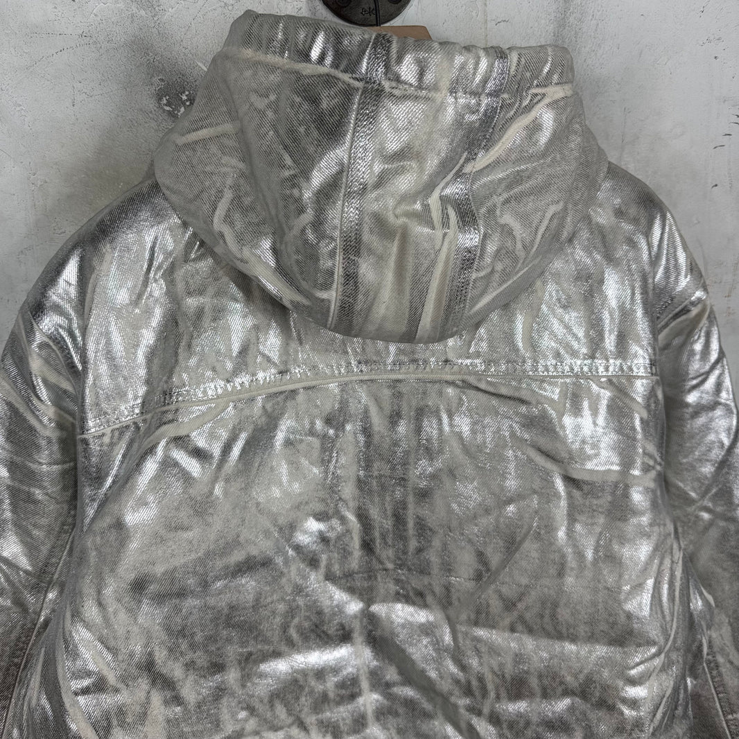 Supreme x MM6 Silver Foil Work Jacket
