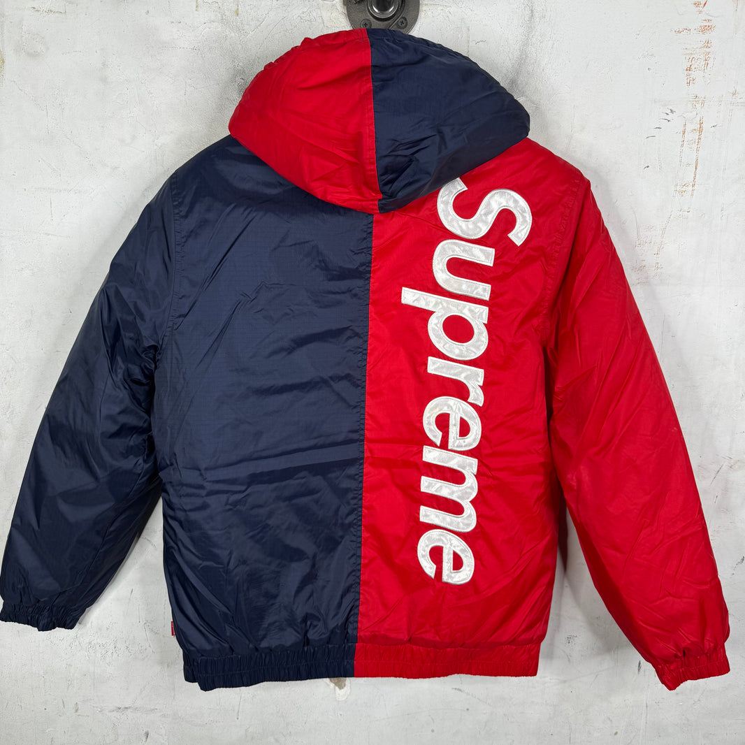 Supreme Split Logo Stadium Puffer Jacket