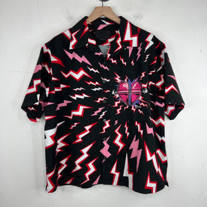 Prada Lightning Hearts Button Up Shirt