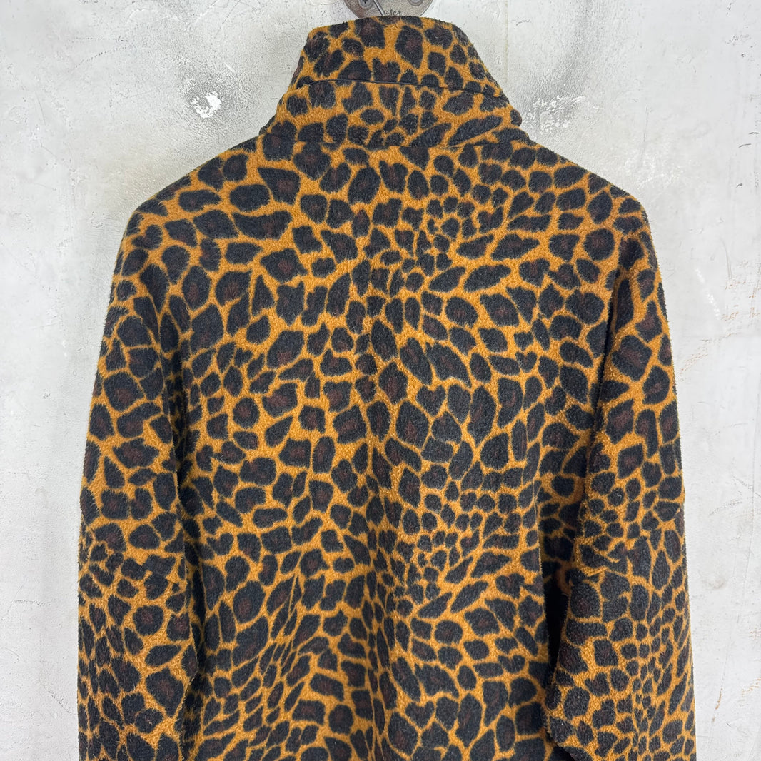 Balenciaga Cheetah Print Fleece Jacket
