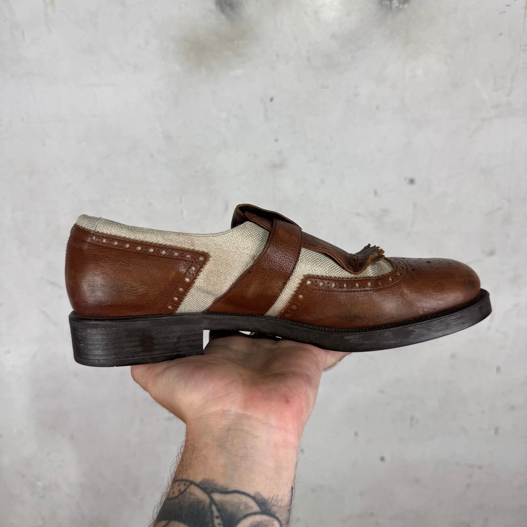 Miu Miu x Churches Distressed Strapped Derbies