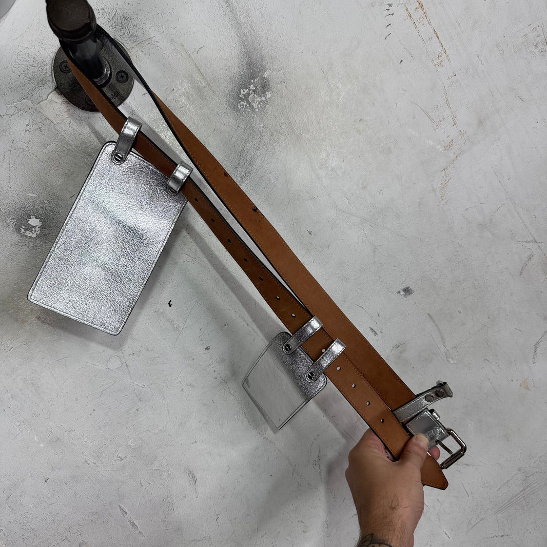 Fendi Metallic Cargo Belt