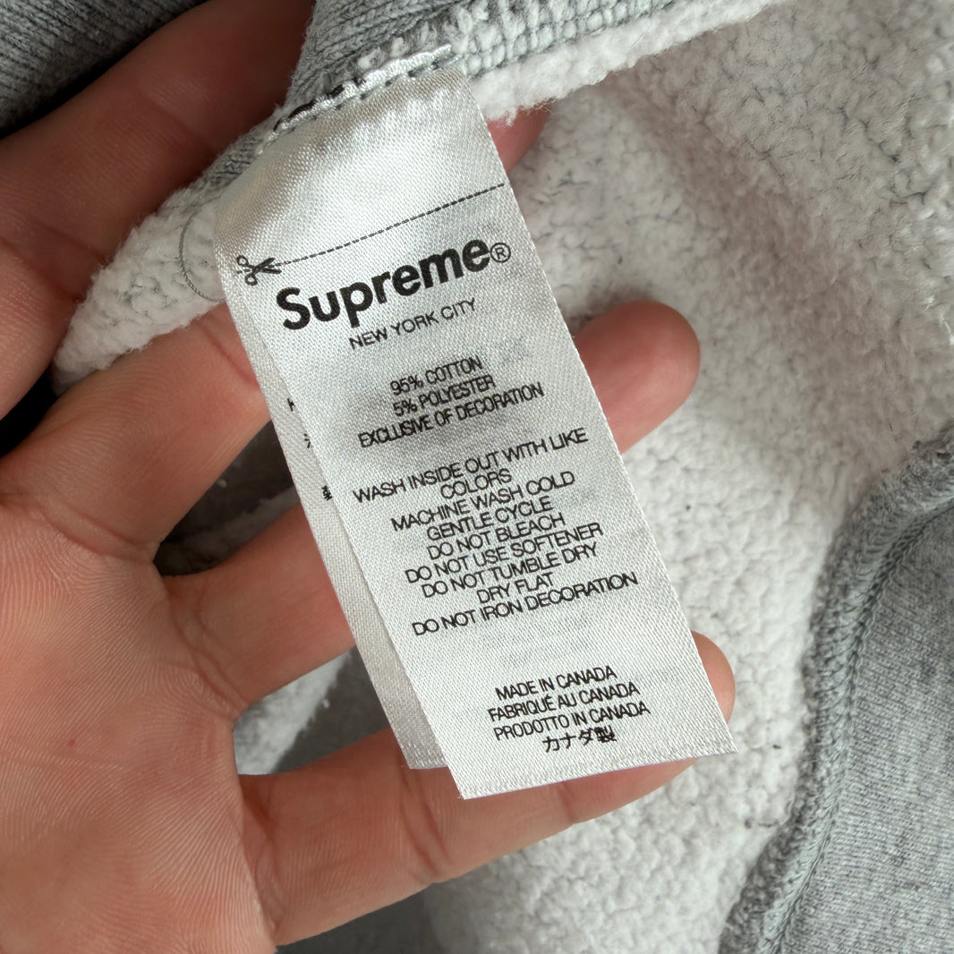Supreme Gray Arabic Logo Hoodie