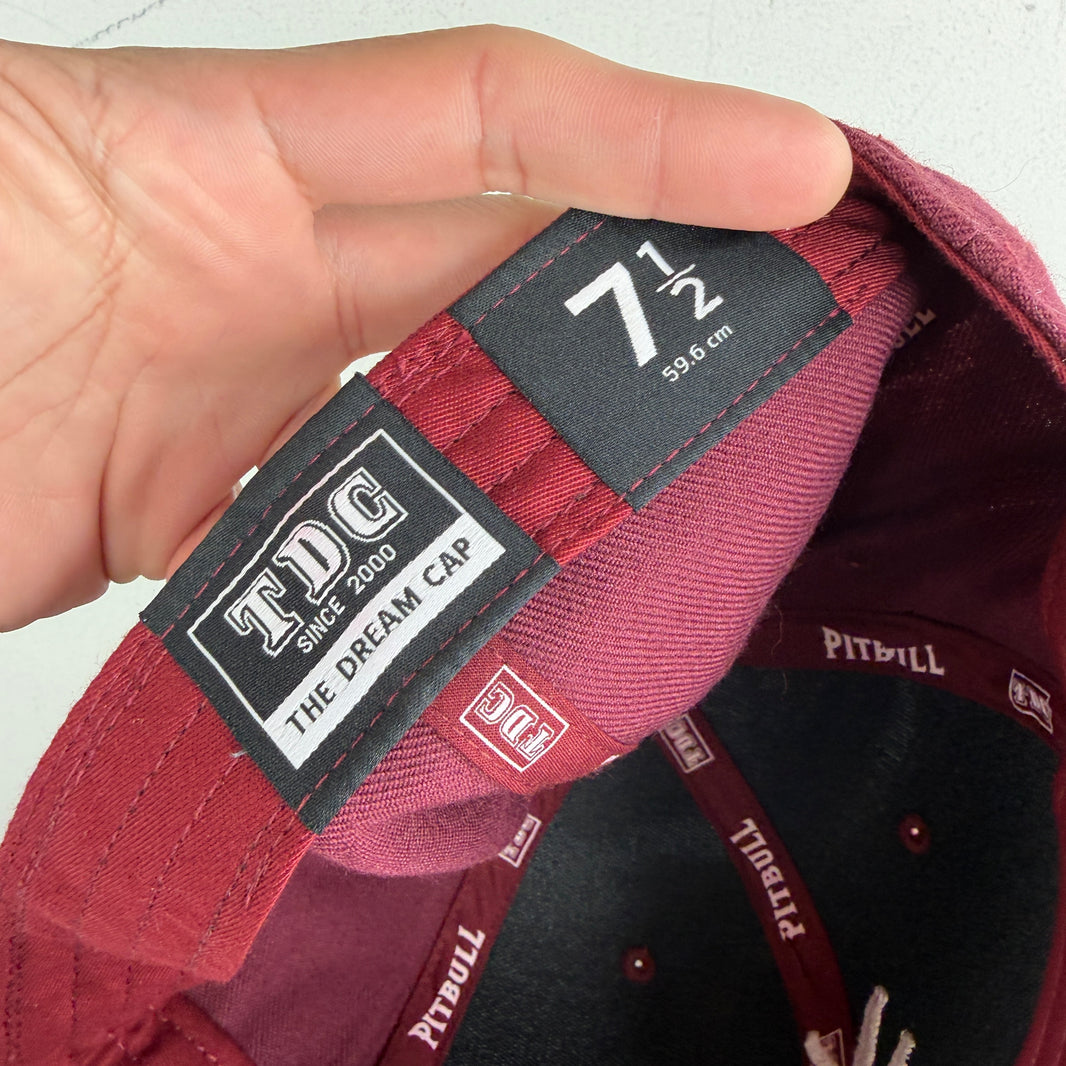 YVL Maroon Fitted Hat