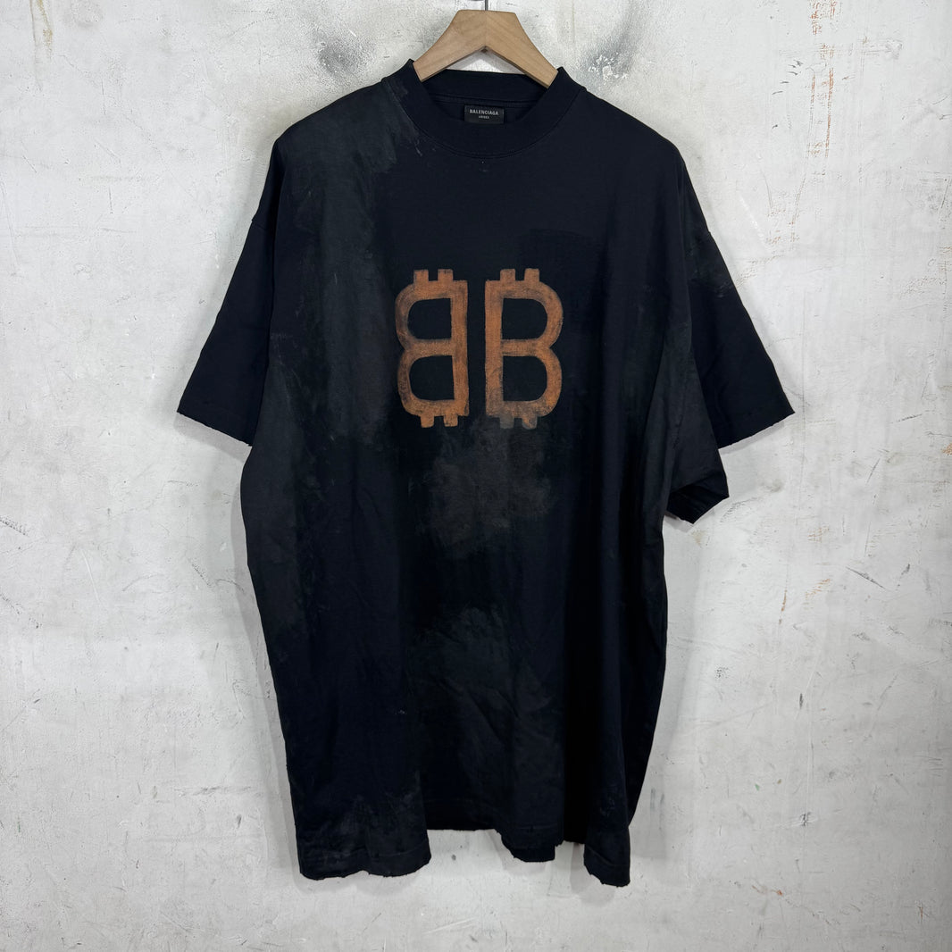 Balenciaga Crypto Mudded T-Shirt