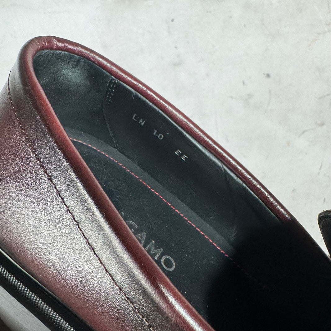 Ferragamo Oxblood Chunky Loafers