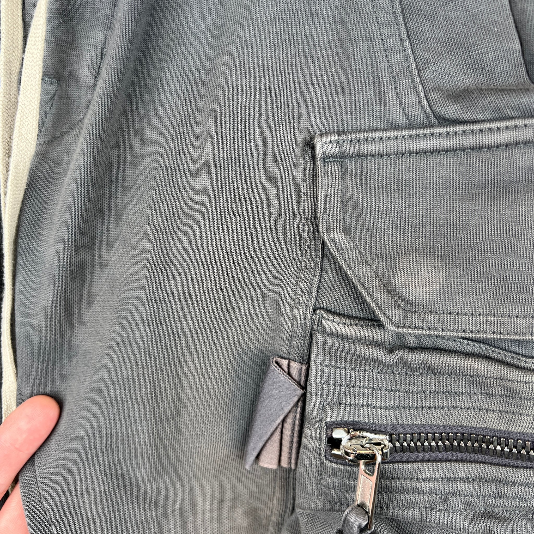 Rick Owens Grey Mastodon Jogger Sweatpants