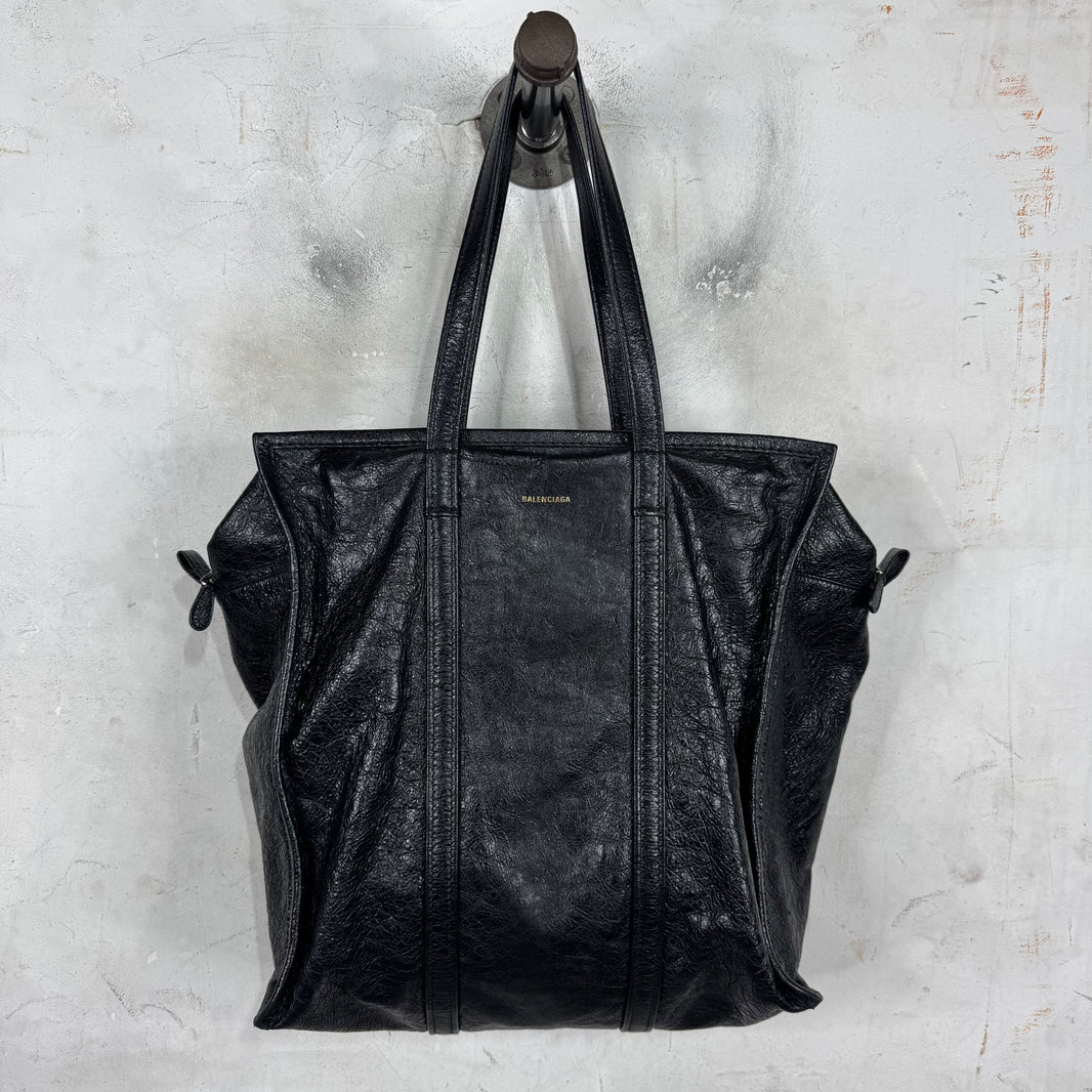 Balenciaga Black Lambskin Medium Bazar Bag
