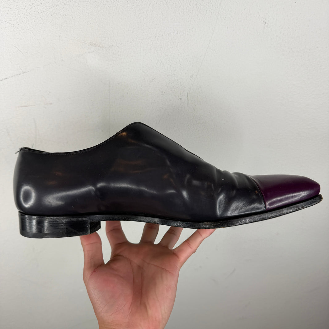 Prada Purple Toe Loafers