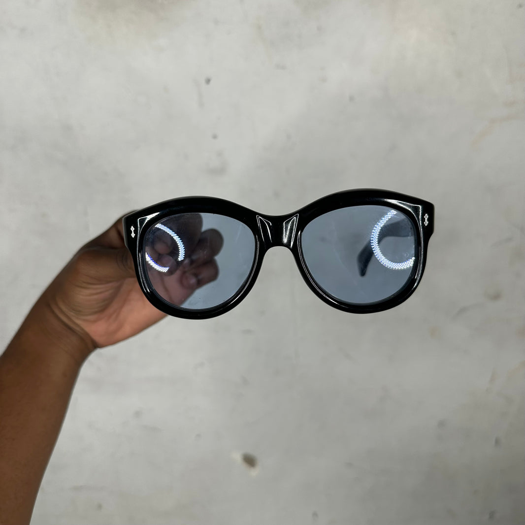 JMM Jennie Black Blue Tint Sunglasses