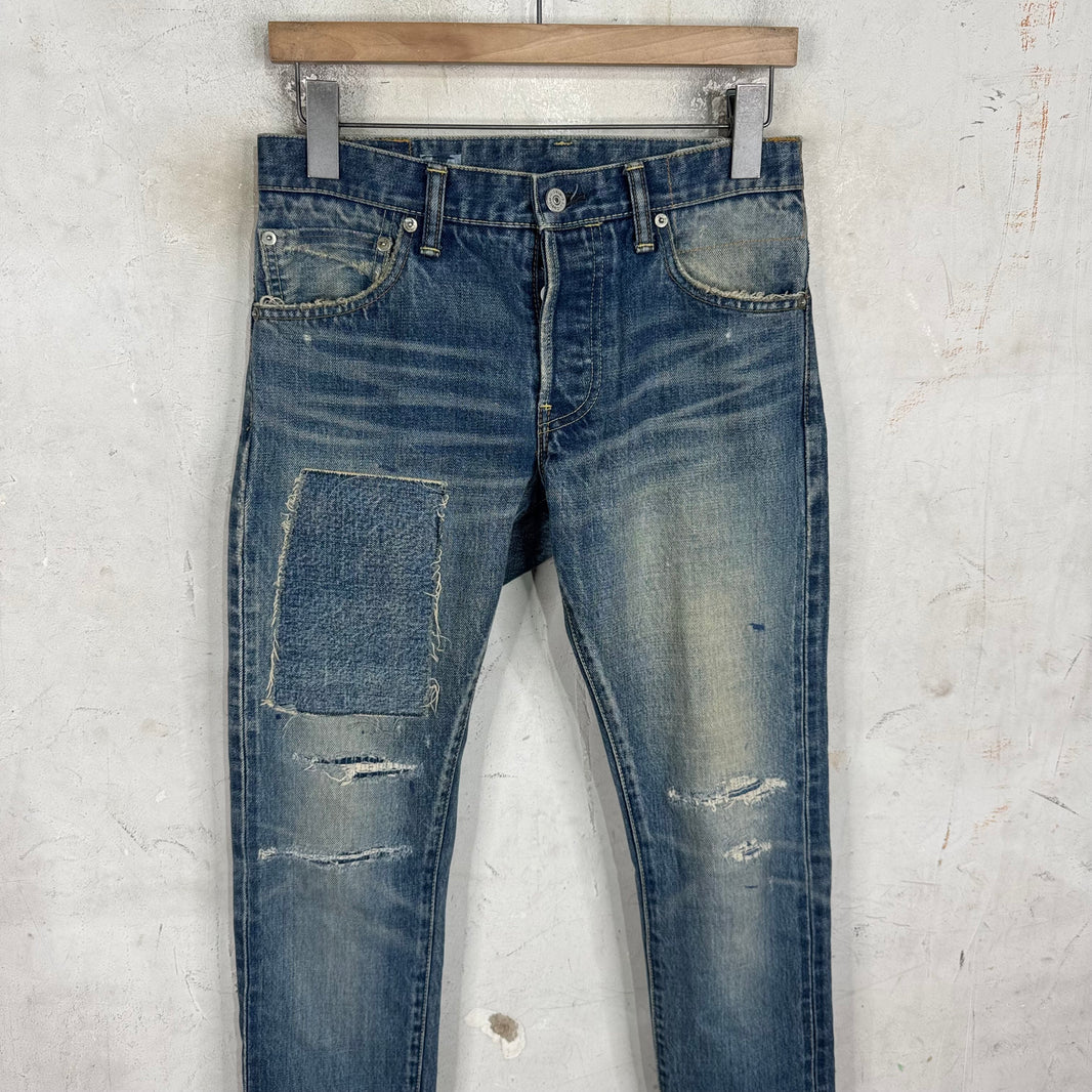 Visvim Social Scrupture Repaired Slim Jeans