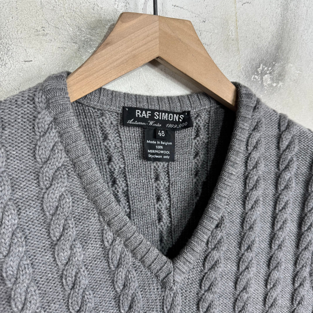 Raf Simons AW99-00 Cable Knit Sweater Vest