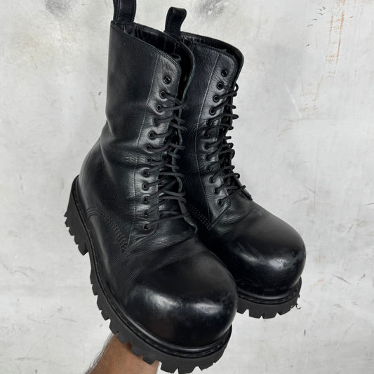 Balenciaga Leather Stomper Boots
