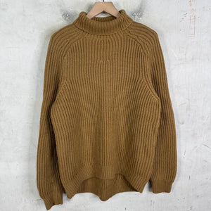 Acne Studios Khaki High Neck Wool Sweater