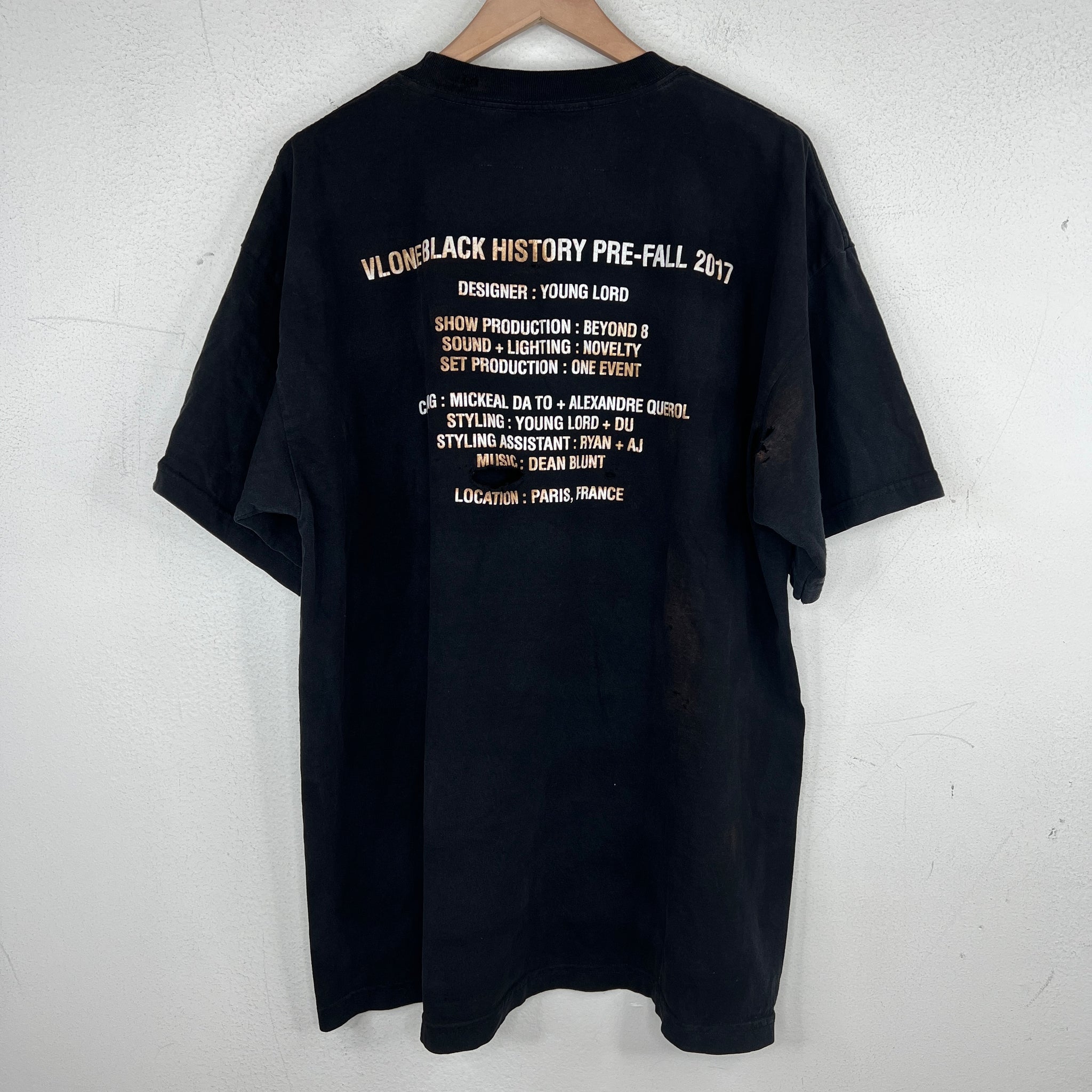 VLONE Distressed Black History T-Shirt
