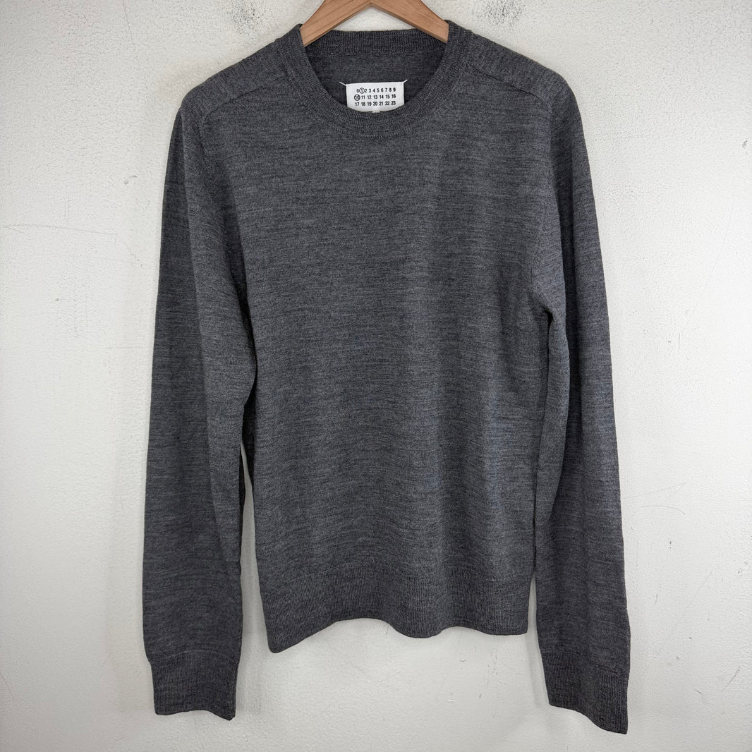 Margiela Elbow Patch Wool Knit Sweater