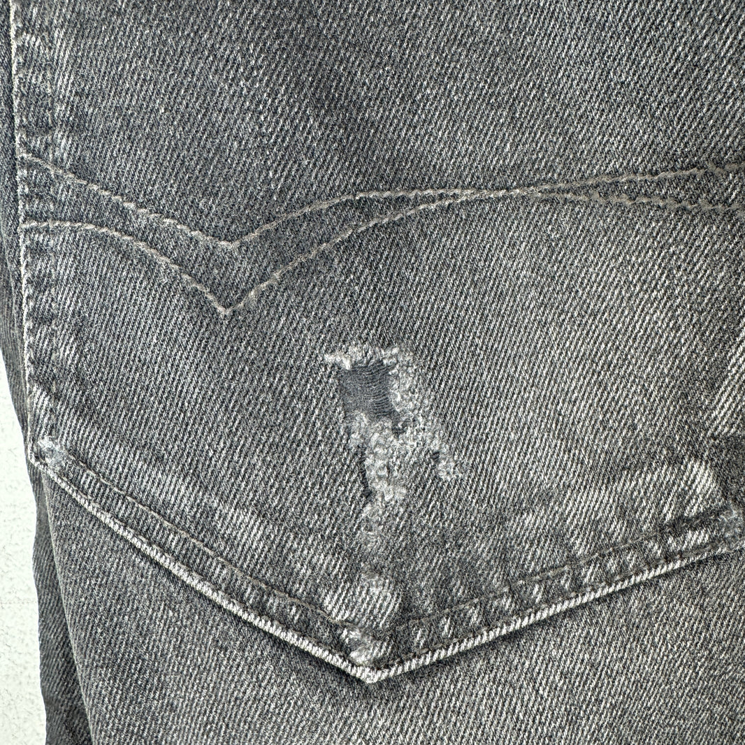 Balenciaga Black Waxed Jeans
