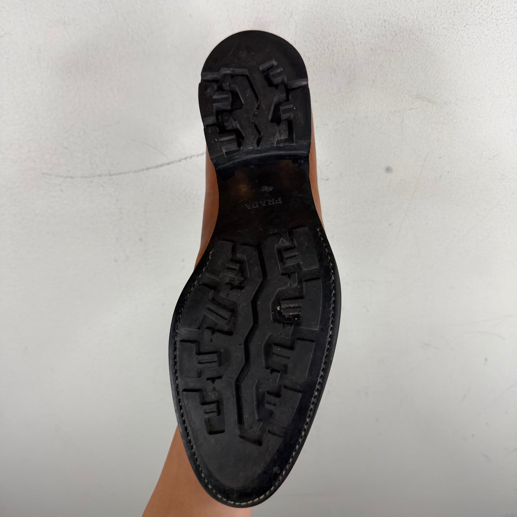 Prada Brown Para Derbies