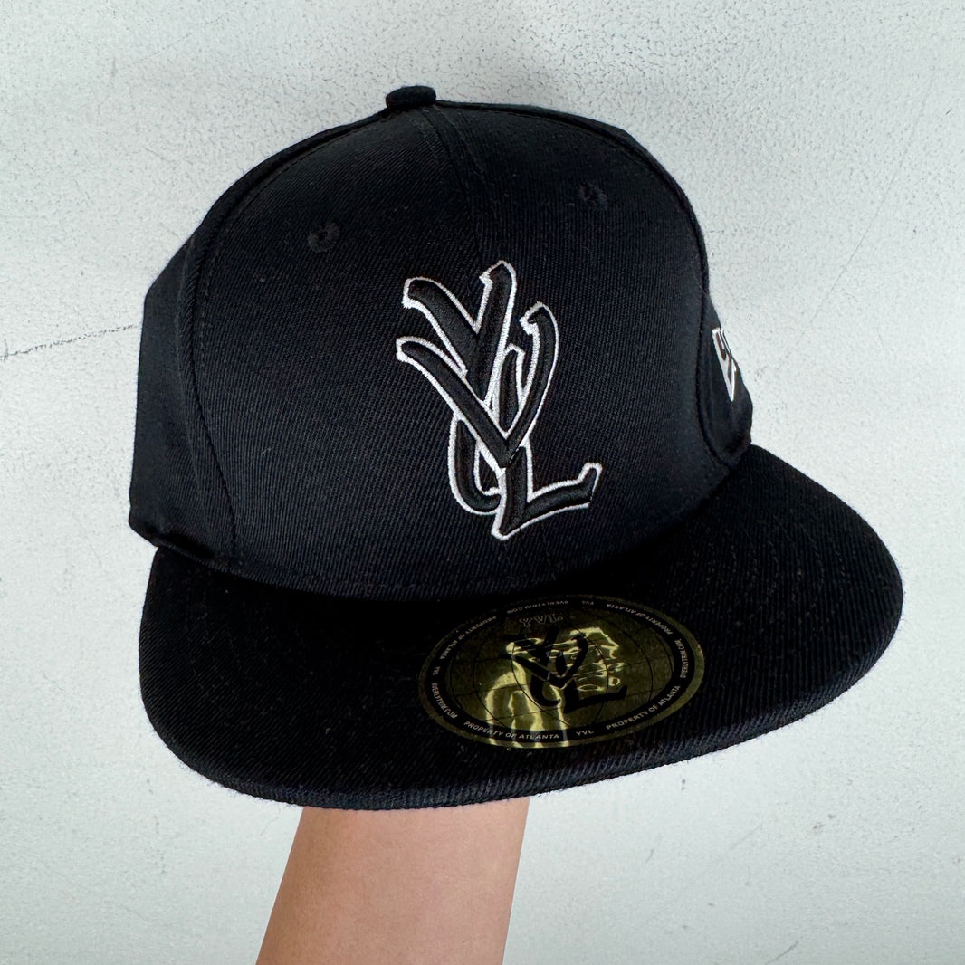 YVL Black Fitted Hat