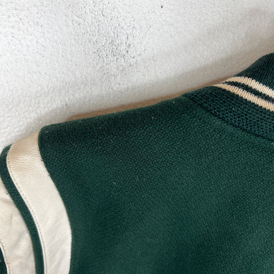 Saint Laurent Forest Green Teddy Jacket