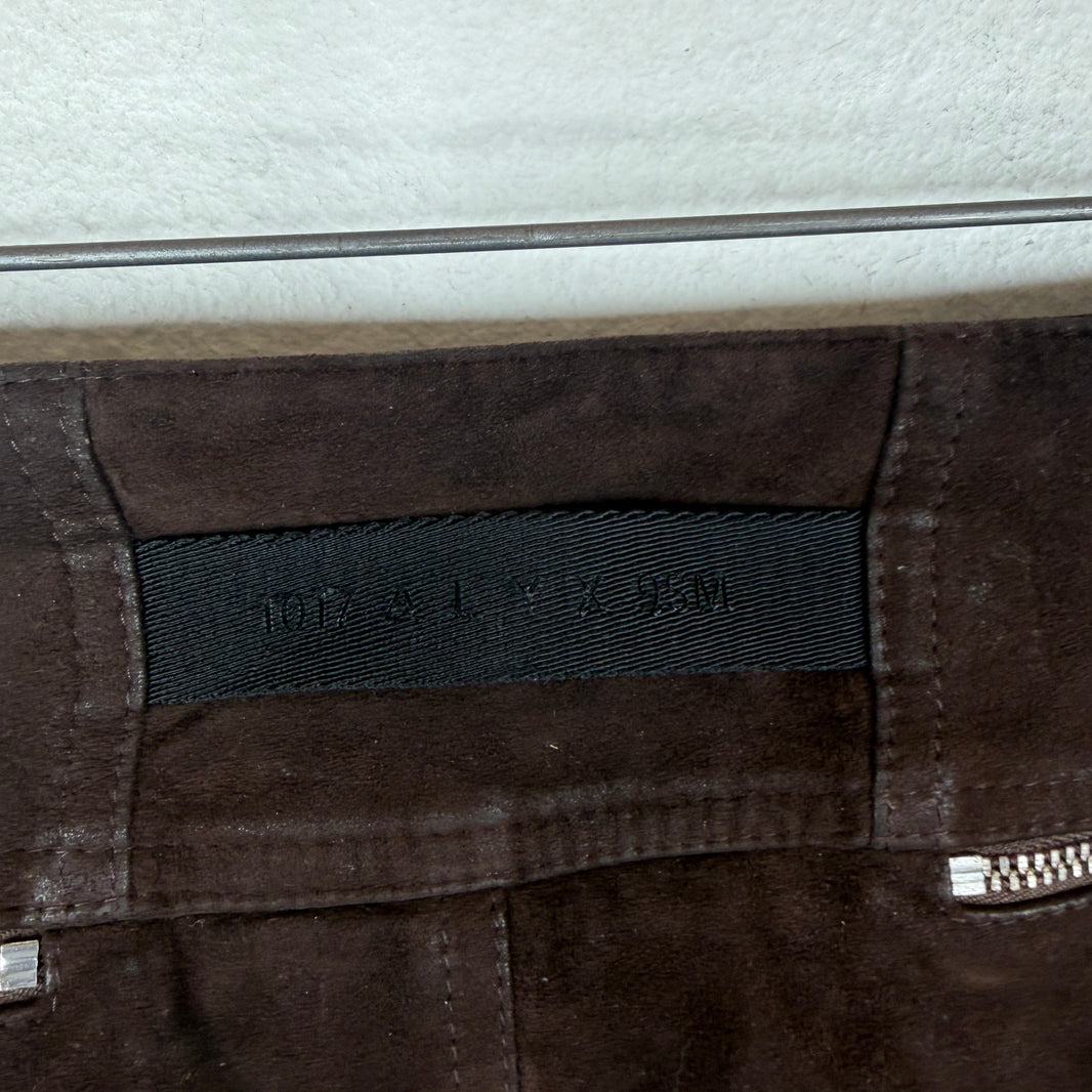 Alyx Leather Suede Zipper Pants