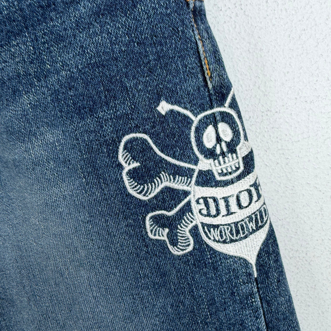 Balenciaga Destroyed Blue Jeans
