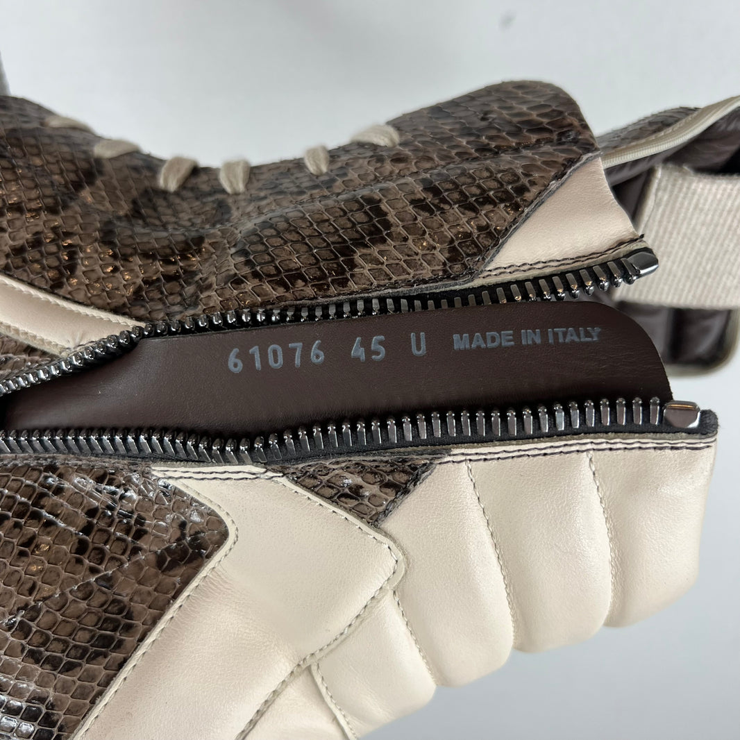 Rick Owens Snakeskin Geobaskets