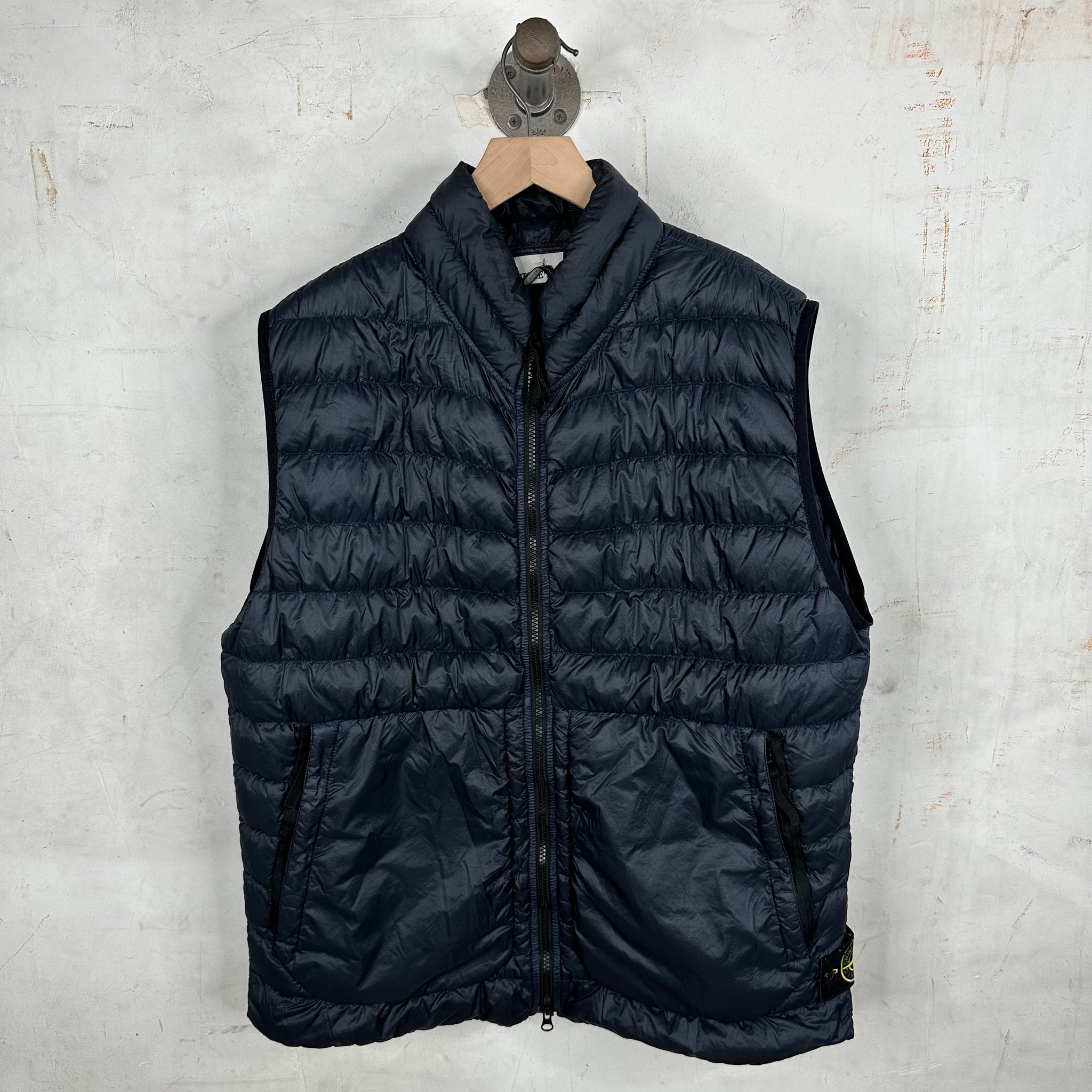 Stone Island Navy Puffer Vest – www.Lukes.store