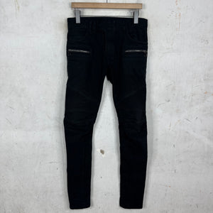 Balmain Black Biker Jeans
