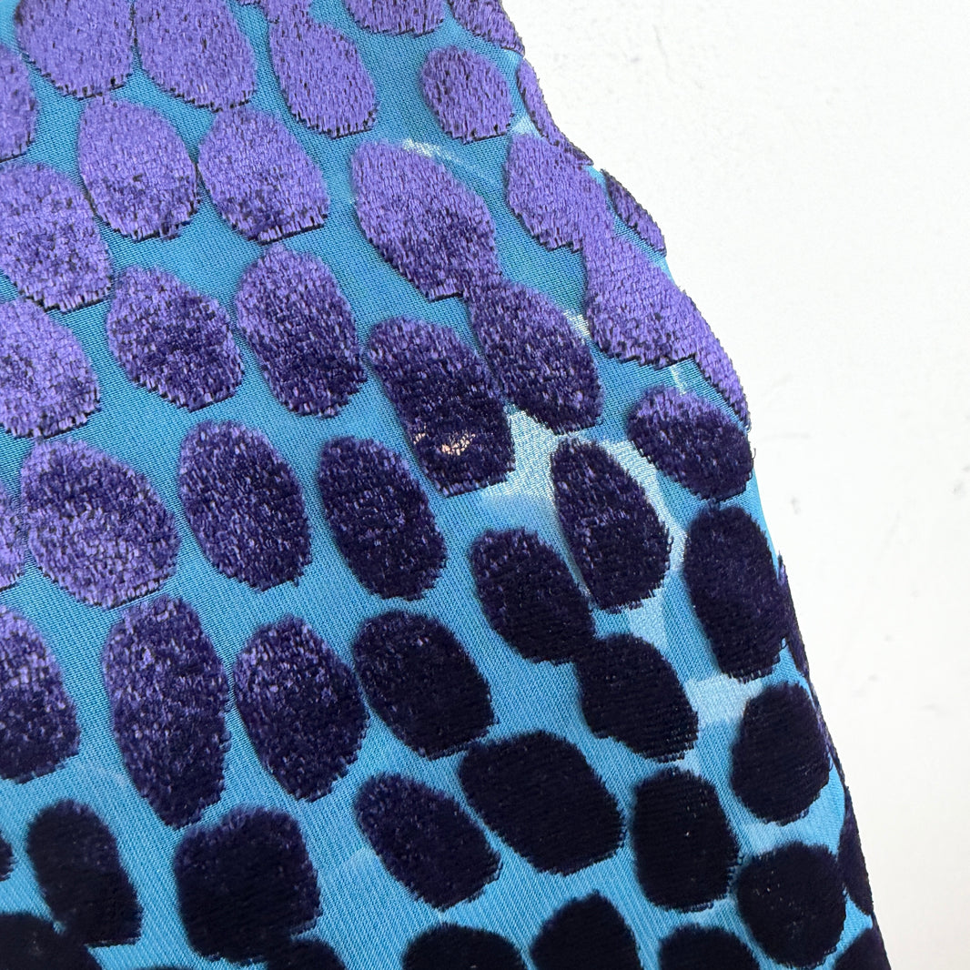 Junya Watanabe Blue Sheer Patterned L/S Shirt